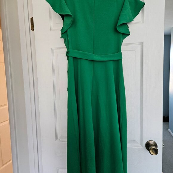 DKNY Faux wrap dress, High/Low, Apple green Size 4 New with tags - Picture 6 of 13